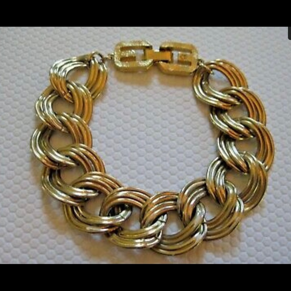 Vintage Givenchy Double Link Chain Bracelet